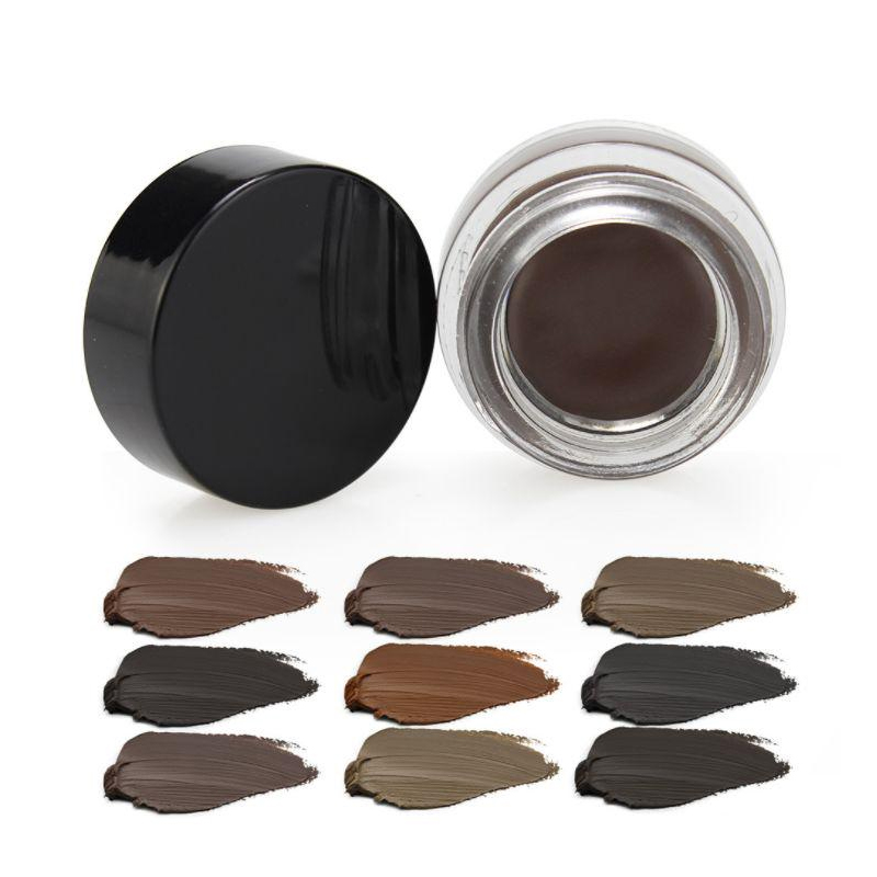Low MOQ Accepted Eyebrow Pomade Makeup Eyebrow Gel Waterproof Eyebrow Cream 9 color