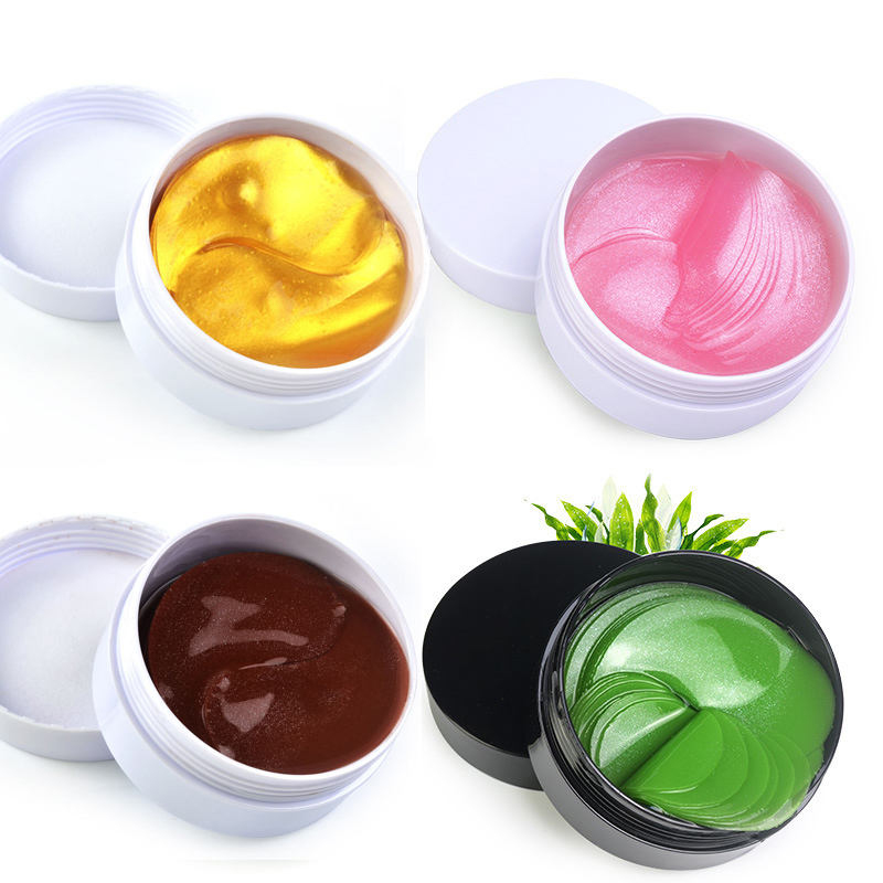 24K Gold Under Eye Patches Eye Mask Anti-Aging Collagen Hyaluronic Acid Under Eye Mask Removing Dark Circles