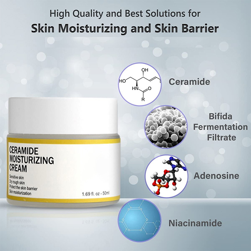 Ceramide cream moisturizes and hydrates improves skin condition and prevents dry and cracked skin 50g