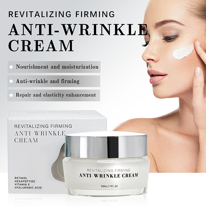 Anti-wrinkle CREAM reduces fine lines and tightens the facial skin