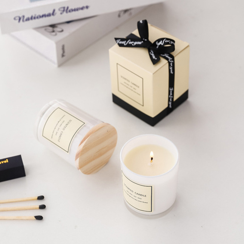 150g Romantic Round Soy Wax Birthday Candles Scented Luxury Handmade Vegan Scented Candles Gift Set