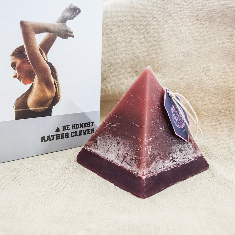 250g Luxury Crystal Candle Handmade Zodiac Scented Pyramid Candles with Crystals