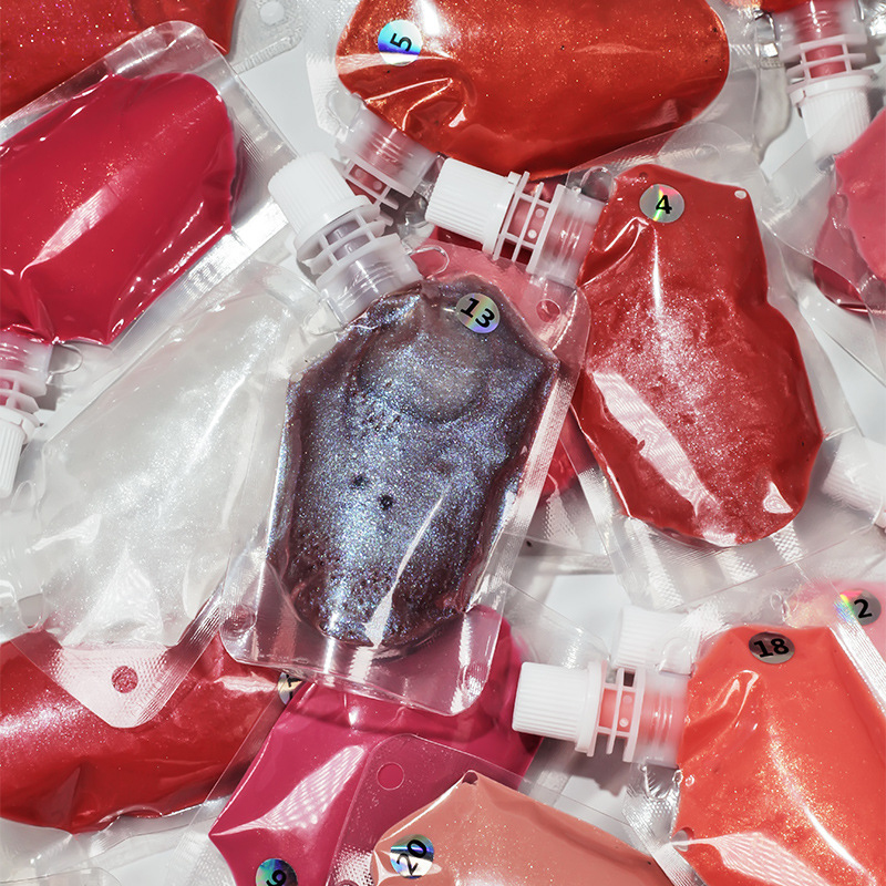 200ml Plastic Bag Lip Gloss Nozzle Bag Vegan and Cruelty Free Finished Lipgloss Base Pigment