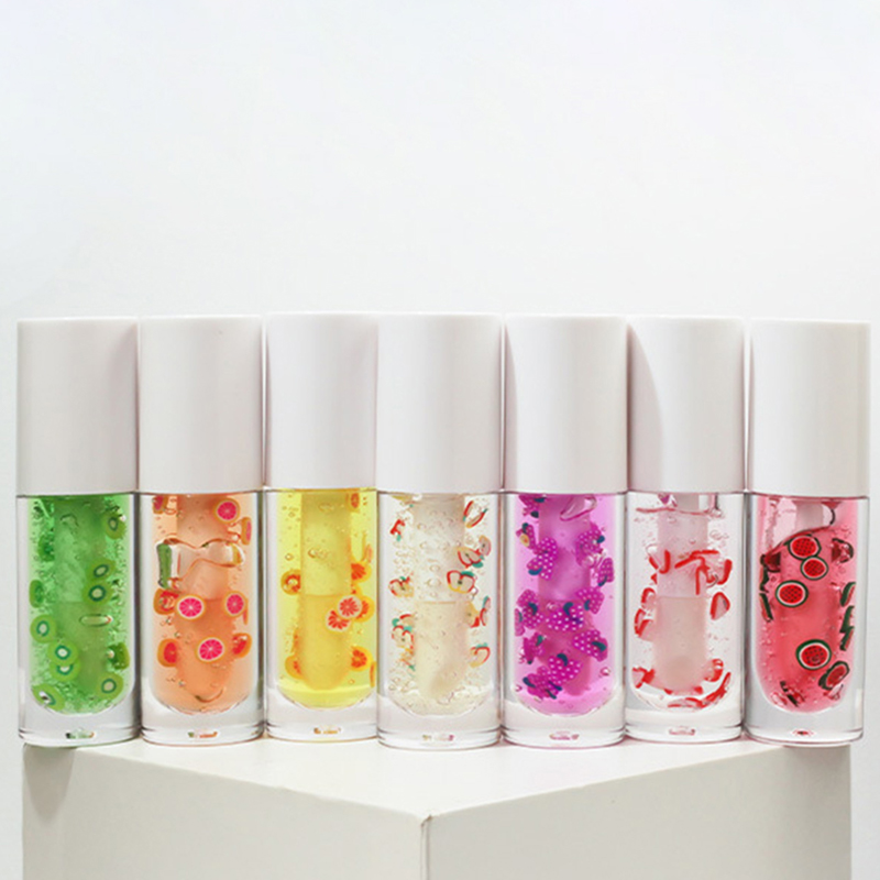 Magic Natural Color Fruit Flavor Lip Glossy Vegan Fruit Strawberry Berry Lip Oil