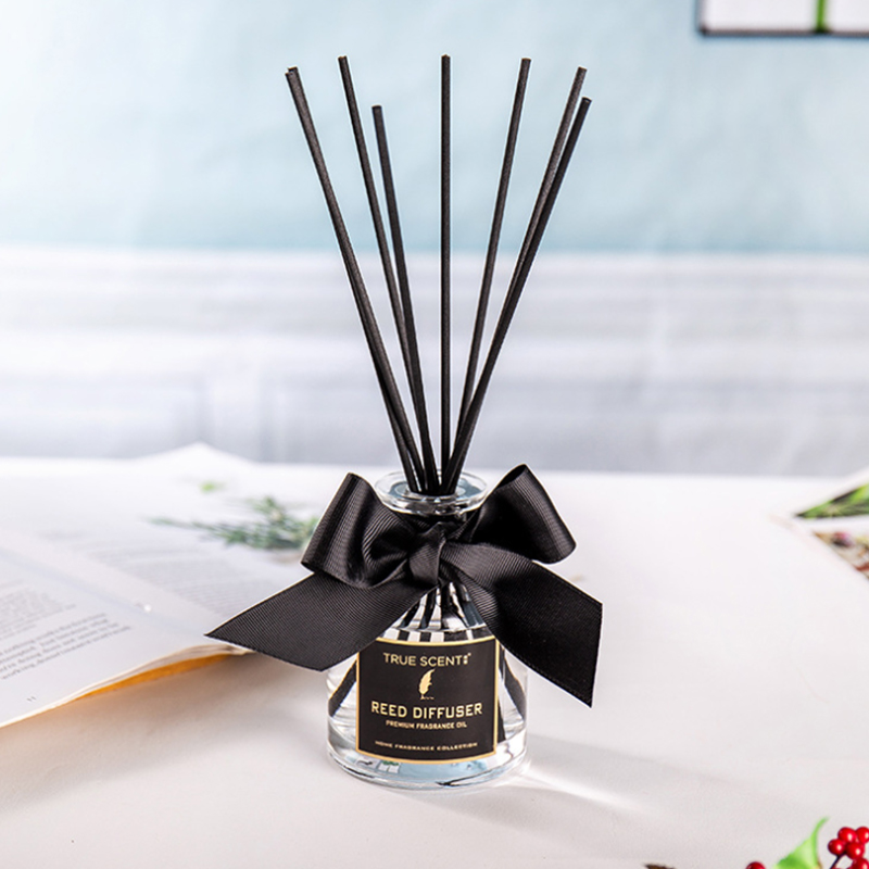 220ml Hot Popular High-end 220ml No Fire Aromatherapy Reed Diffuser Transparent with Changeable Scents